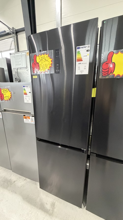 Hanseatic 334L HKGKB18560ANFBI – Combină frigorifică, Clasa A, No Frost, Metal Cooling, import Germania 🇩🇪