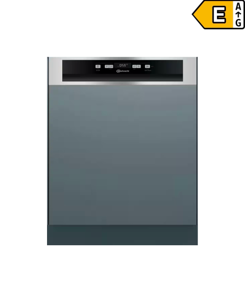 BAUKNECHT 13 seturi BBC 3B+26 X (2) – Mașină de spălat vase semiîncorporabilă, Clasa E, ActiveDry, import Germania 🇩🇪