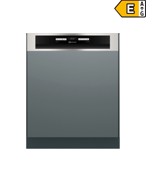 BAUKNECHT 14 seturi IBBO 3C26 X (2) – Mașină de spălat vase semiîncorporabilă, Clasa E, ActiveDry, import Germania 🇩🇪