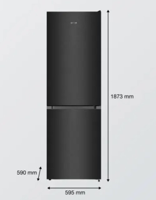 GORENJE 304 L NRK619AA1BXL4 – Combină frigorifică Clasa A, Total No Frost, Black Inox, import Germania 🇩🇪