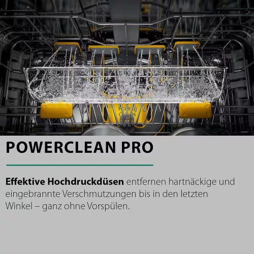 BAUKNECHT 15 seturi B7U HS51 X – Mașină de spălat vase independentă, Clasa B, NaturalDry, PowerClean Pro, import Germania 🇩🇪