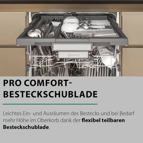 BAUKNECHT 15 seturi B7U HS51 X – Mașină de spălat vase independentă, Clasa B, NaturalDry, PowerClean Pro, import Germania 🇩🇪