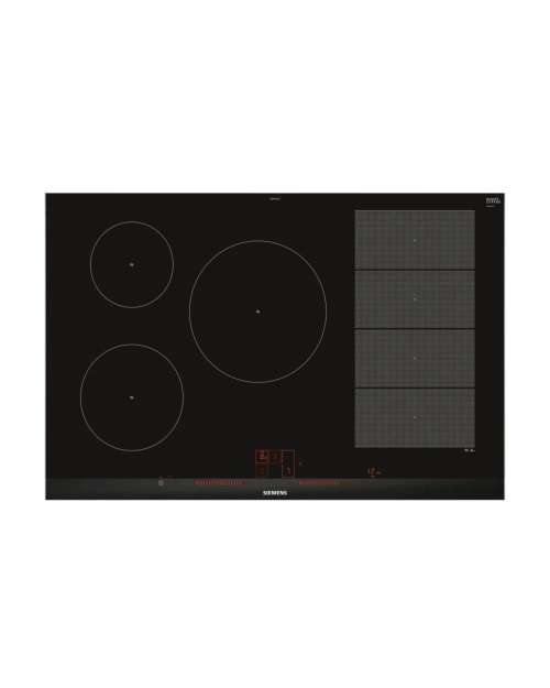 Siemens iQ700 EX875LVC1E – Plită cu inducție 80 cm, FlexInduction, 5 zone, 7.4 kW – Import Germania 🇩🇪