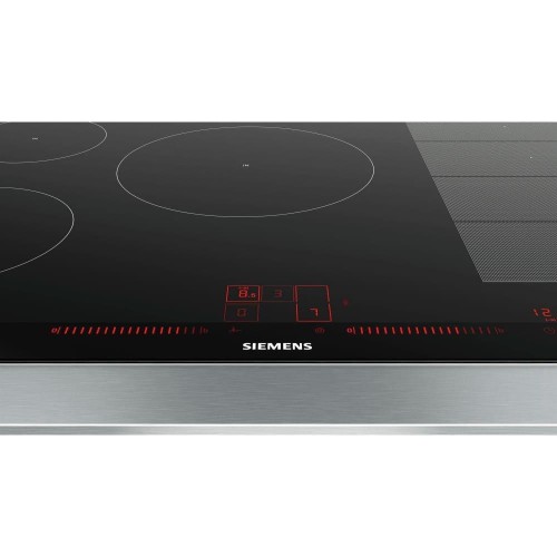 Siemens iQ700 EX875LVC1E – Plită cu inducție 80 cm, FlexInduction, 5 zone, 7.4 kW – Import Germania 🇩🇪