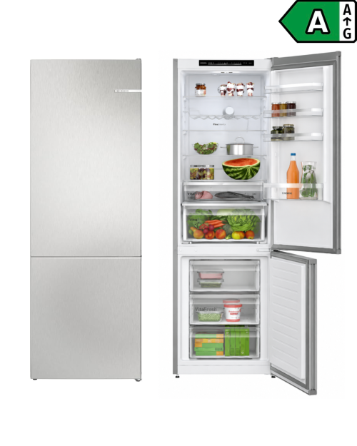 Bosch 363L KGN392LAG – Combină frigorifică Clasa A – Total No Frost – Import Germania 🇩🇪