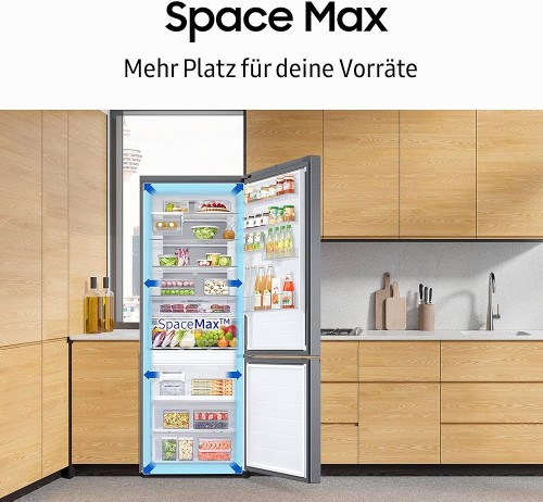 Samsung 387L RL38T607BB1 – Combină frigorifică – Clasa B – Premium Black Steel – Import Germania 🇩🇪