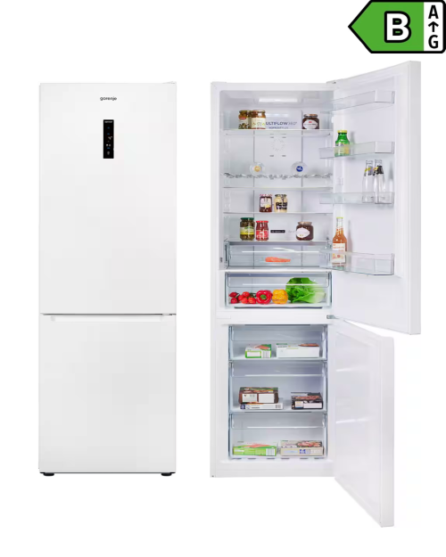 Gorenje 331L NRK620B61W40T – Combină frigorifică – Clasa B – 35 dB – Import Germania 🇩🇪