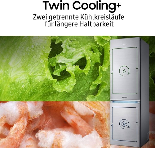 Samsung 538L RB53DG703CB1 – Combină frigorifică extra lată  Premium Black Steel – Clasa C – Import Germania 🇩🇪