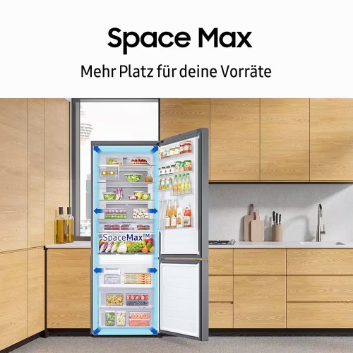 Samsung 538L RB53DG703CB1 – Combină frigorifică extra lată  Premium Black Steel – Clasa C – Import Germania 🇩🇪