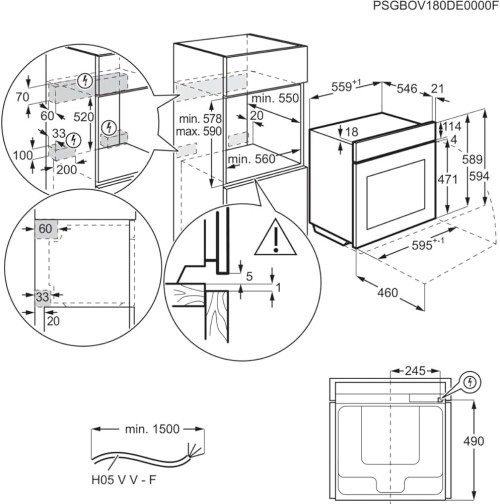 AEG 71L TS6PB50WAB – Cuptor încorporabil multifuncțional AirFry + Piroliză + Wi-Fi + A+ 🇩🇪