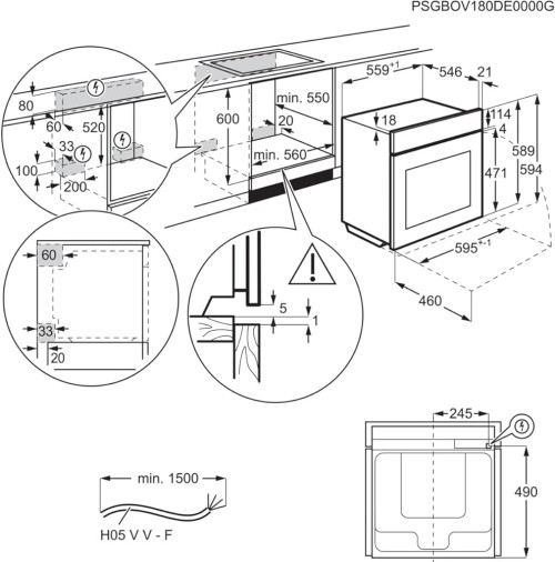 AEG 71L TS6PB50WAB – Cuptor încorporabil multifuncțional AirFry + Piroliză + Wi-Fi + A+ 🇩🇪