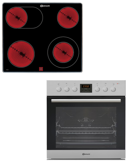 Bauknecht HVR2 KH5V2 IN – Set Cuptor + Plită vitroceramică – 65L – Clasa A – Import Germania 🇩🇪