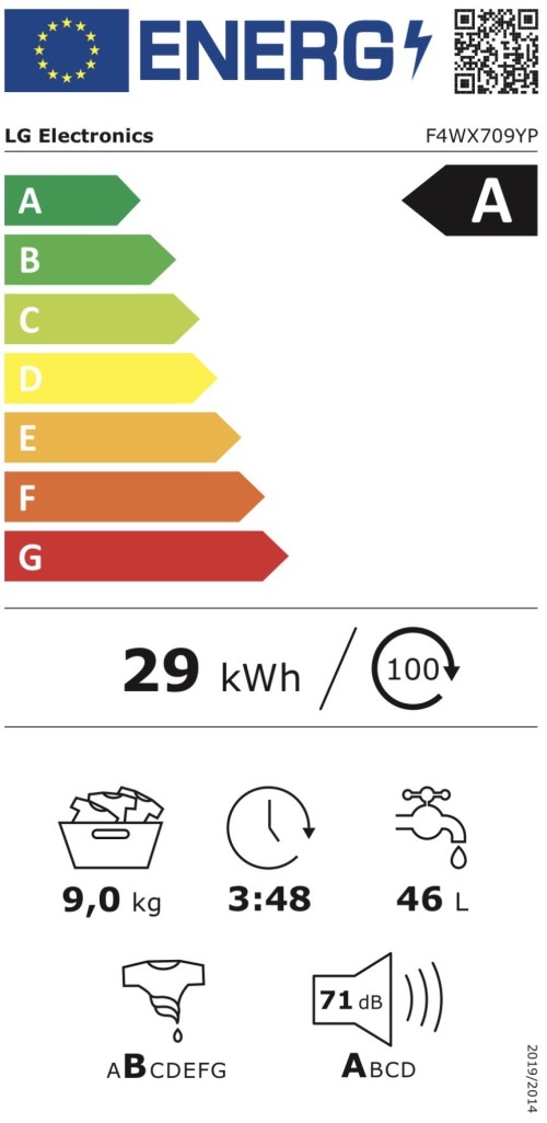 LG 9 kg F4WX709YP – Mașină de spălat rufe Clasa A, AI DD™, TurboWash 39, Wi-Fi ThinQ, import Germania 🇩🇪