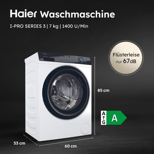 Haier 7 KG HW70-B14929 – Mașină de spălat rufe Clasa A, Direct Motion, Steam Refresh, Import Germania 🇩🇪