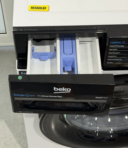 Beko 8 KG BM3WFU4841W – Mașină de spălat rufe Clasa A, SteamCure, IronFast, Import Germania 🇩🇪