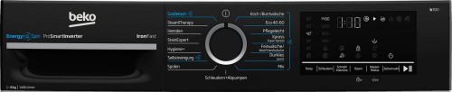 Beko 8 KG BM3WFU4841W – Mașină de spălat rufe Clasa A, SteamCure, IronFast, Import Germania 🇩🇪