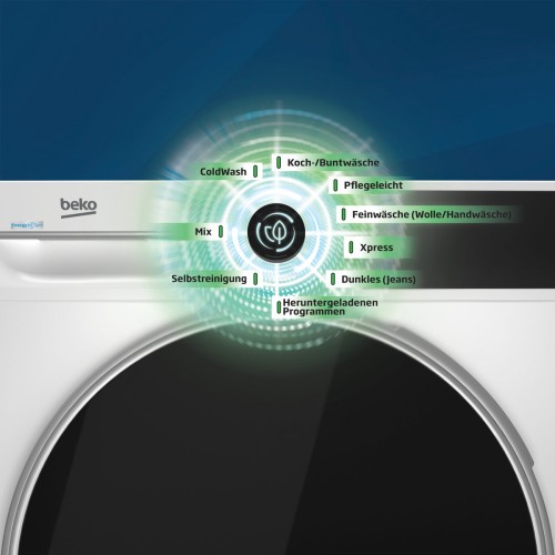Beko 8 KG BM3WFU4841W – Mașină de spălat rufe Clasa A, SteamCure, IronFast, Import Germania 🇩🇪