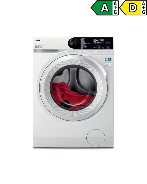 AEG 9 kg / 5 kg LWR859WT – Mașină de spălat cu uscător Clasa A/D, ProSteam, ProSense, import Germania 🇩🇪