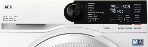 AEG 9 kg / 5 kg LWR859WT – Mașină de spălat cu uscător Clasa A/D, ProSteam, ProSense, import Germania 🇩🇪