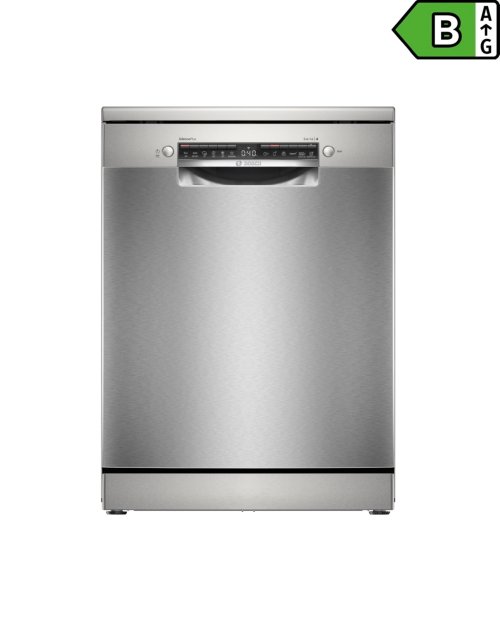 Bosch 14 seturi SMS4EVI09E – Mașină de spălat vase independentă Clasa B, inox AntiFingerprint, Home Connect, import Germania 🇩🇪