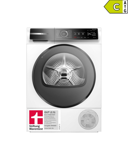 Bosch 9 kg, WQB245B40 – Uscător de rufe Clasa C, pompă de căldură, Home Connect, import Germania 🇩🇪