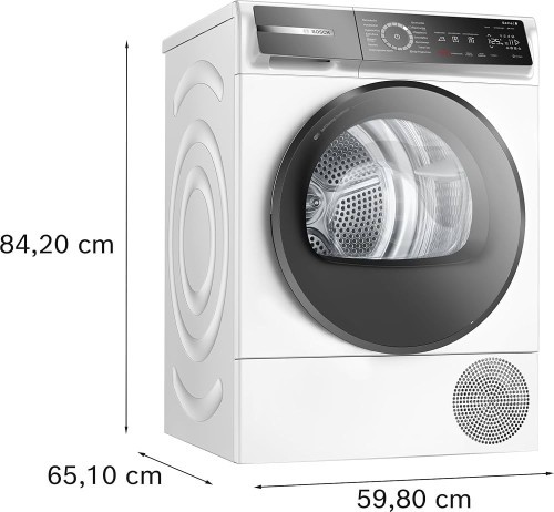 Bosch 9 kg, WQB245B40 – Uscător de rufe Clasa C, pompă de căldură, Home Connect, import Germania 🇩🇪