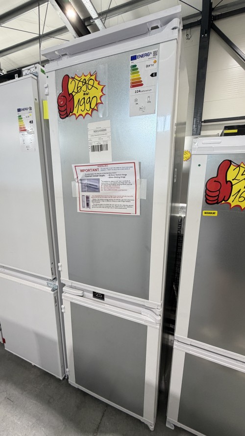 Beko 262 L, BCHA275K4SN – Combină frigorifică încorporabilă Clasa E, HarvestFresh™, ProSmart Inverter, import Germania 🇩🇪