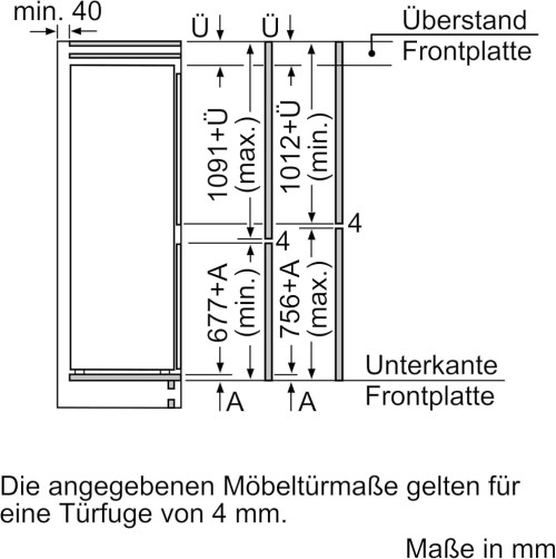 Neff 267 L, KI5861SE0 – Combină frigorifică încorporabilă Clasa E, Low Frost, Made in Germany 🇩🇪