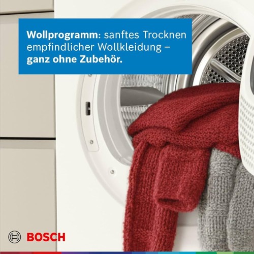 Bosch 9 kg, WRB247C40 – Uscător de rufe Clasa A, pompă de căldură, SelfCleaning Condenser, Wi-Fi Home Connect, import Germania 🇩🇪