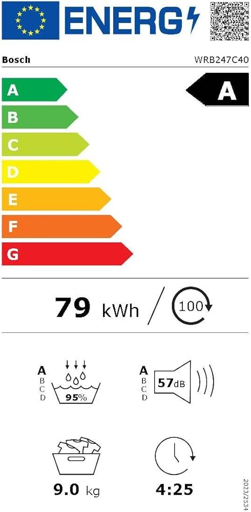 Bosch 9 kg, WRB247C40 – Uscător de rufe Clasa A, pompă de căldură, SelfCleaning Condenser, Wi-Fi Home Connect, import Germania 🇩🇪