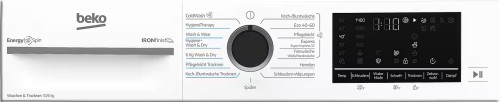 Beko 10/6 KG, BDFT4104A20C – Mașină de spălat cu uscător Clasa A/C, SteamCure, IronFinish, import Germania 🇩🇪