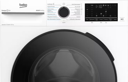 Beko 10/6 KG, BDFT4104A20C – Mașină de spălat cu uscător Clasa A/C, SteamCure, IronFinish, import Germania 🇩🇪