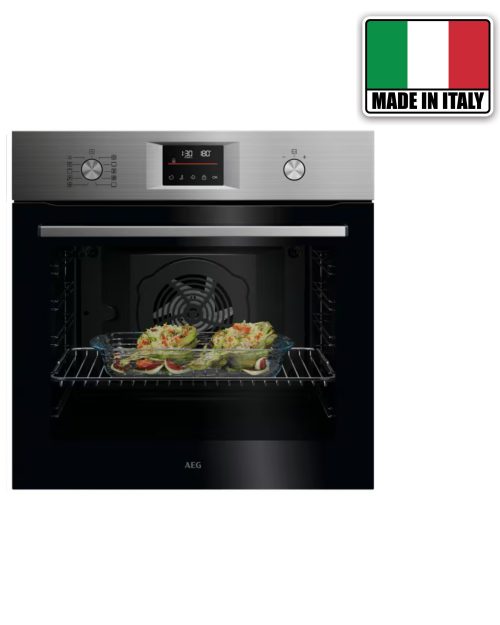 AEG 72L, OU5PB40SM – Cuptor încorporabil Clasa A++, autocurățare pirolitică, fabricat în Italia 🇮🇹
