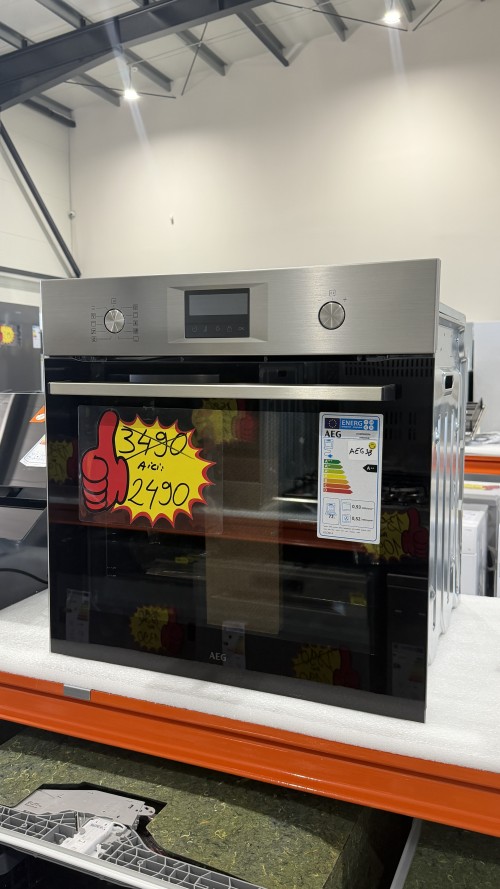 AEG 72L, OU5PB40SM – Cuptor încorporabil Clasa A++, autocurățare pirolitică, fabricat în Italia 🇮🇹