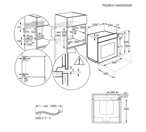 AEG 70 L TP9SB831AB – Cuptor încorporabil SteamPro, gătire cu abur, AirFry Plus, Steamify®, AI TasteAssist, Wi-Fi, sondă de temperatură și funcție Sous-Vide, Clasa A++, import Germania 🇩🇪