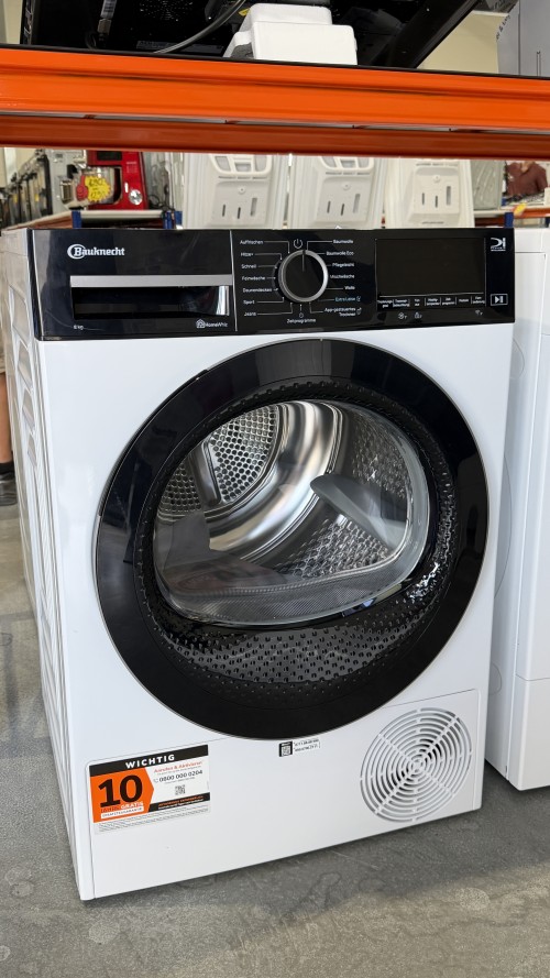 Bauknecht 8 KG, TR Super Eco 8B – Uscător de rufe Clasa B, pompă de căldură, HomeWhiz Wi-Fi, import Germania 🇩🇪