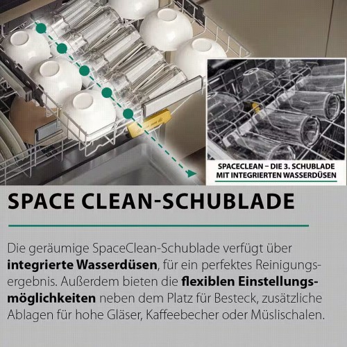 Bauknecht 14 seturi B8I HF58 TUC – Mașină de spălat vase încorporabilă Clasa B, NaturalDry, PowerClean Pro, import Germania 🇩🇪