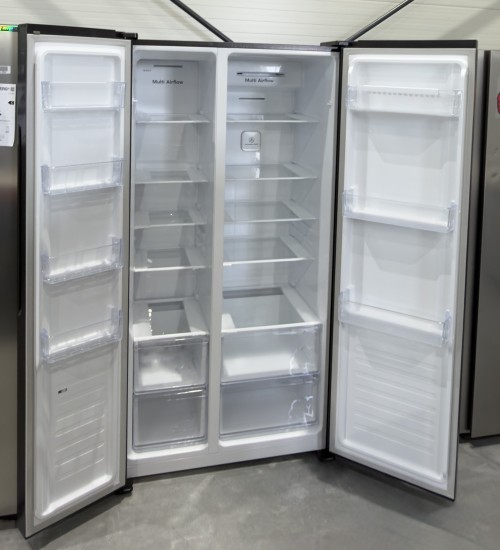 Hisense 519 L MS91518FC – Combina frigorifica Side by Side Clasa C, compresor Inverter, Total No Frost, import Germania 🇩🇪