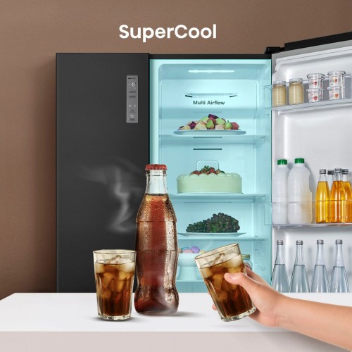 Hisense 519 L MS91518FC – Combina frigorifica Side by Side Clasa C, compresor Inverter, Total No Frost, import Germania 🇩🇪