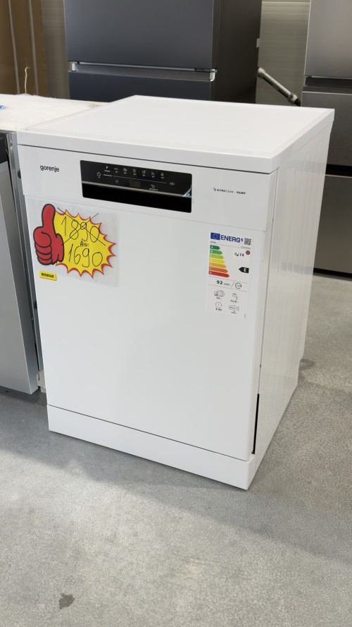 Gorenje 13 seturi, GS642E90W – Mașină de spălat vase Clasa E, Total AquaStop, import Germania 🇩🇪