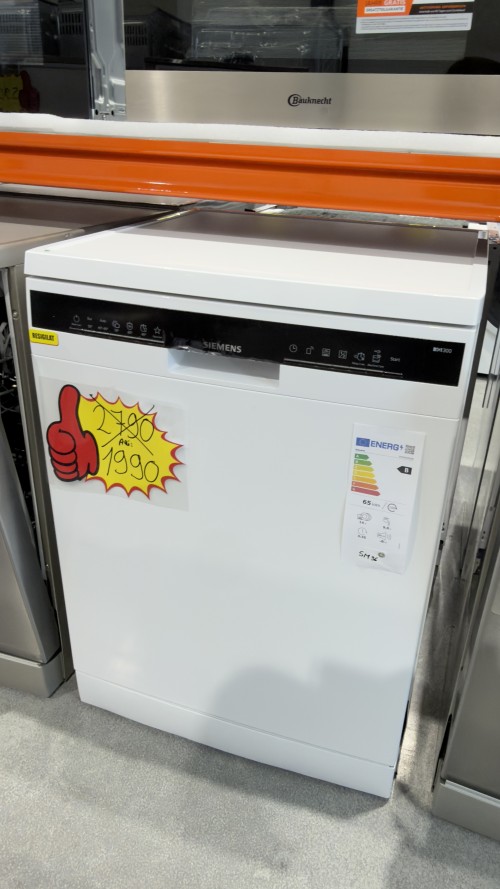 Siemens 14 seturi, SN23EW03ME – mașină de spălat vase independentă Clasa B, Home Connect, autoOpen dry, import Germania 🇩🇪