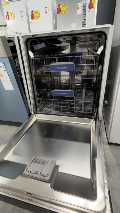 Siemens 13 seturi, SN43ES04TE – mașină de spălat vase iQ300 Clasa B, inox, autoOpen dry, Home Connect, import Germania 🇩🇪