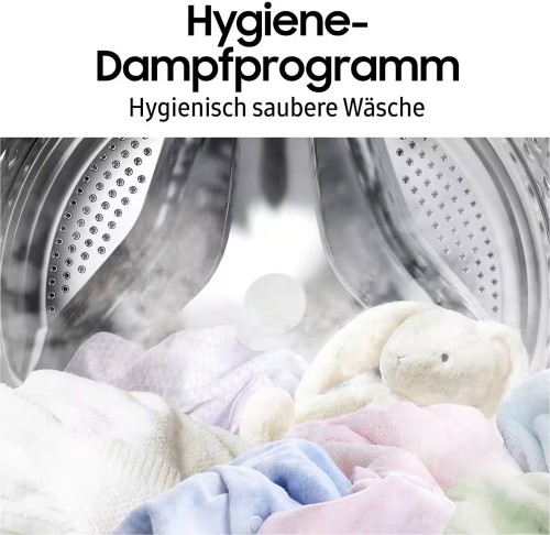 Samsung 8 kg, WW8ET4048CE – mașină de spălat rufe Clasa B, EcoBubble™, Hygiene Steam, 1400 rpm, import Germania 🇩🇪