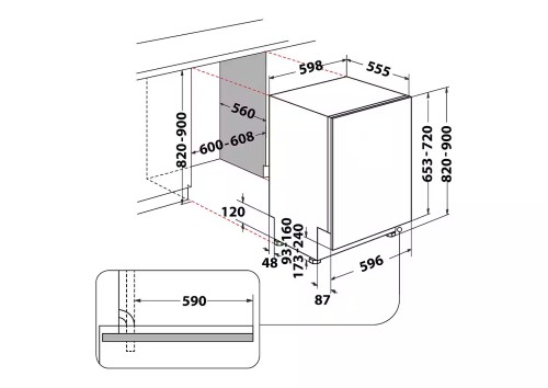 Bauknecht 14 seturi, OBIC Ecosilent 8650 – mașină de spălat vase complet încorporabilă Clasa B, 41 dB, MultiZone, import Germania 🇩🇪