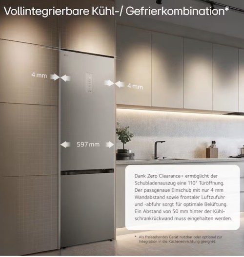 LG 375 L GBBS525CPY – Combină frigorifică, Clasa C, Wi-Fi ThinQ, DoorCooling+, import Germania 🇩🇪