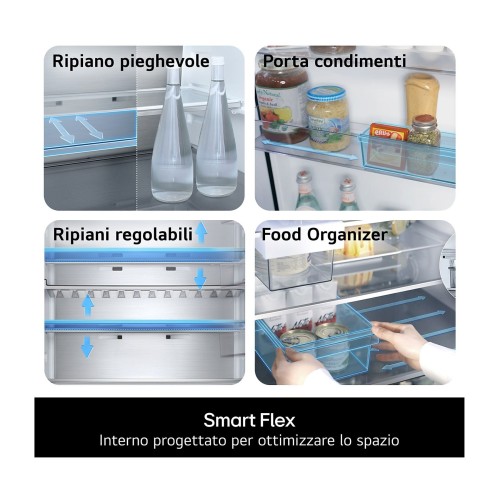 LG 375 L GBBS525CPY – Combină frigorifică, Clasa C, Wi-Fi ThinQ, DoorCooling+, import Germania 🇩🇪