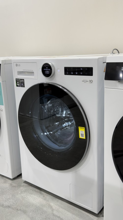 LG 9/6 kg HPWD096C – Mașină de spălat cu uscător cu pompă de căldură, Clasa A/A, AI Wash+Dry, Direct Drive, import Germania 🇩🇪