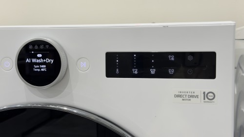 LG 9/6 kg HPWD096C – Mașină de spălat cu uscător cu pompă de căldură, Clasa A/A, AI Wash+Dry, Direct Drive, import Germania 🇩🇪