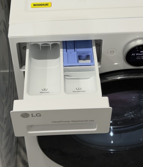 LG 9/6 kg HPWD096C – Mașină de spălat cu uscător cu pompă de căldură, Clasa A/A, AI Wash+Dry, Direct Drive, import Germania 🇩🇪