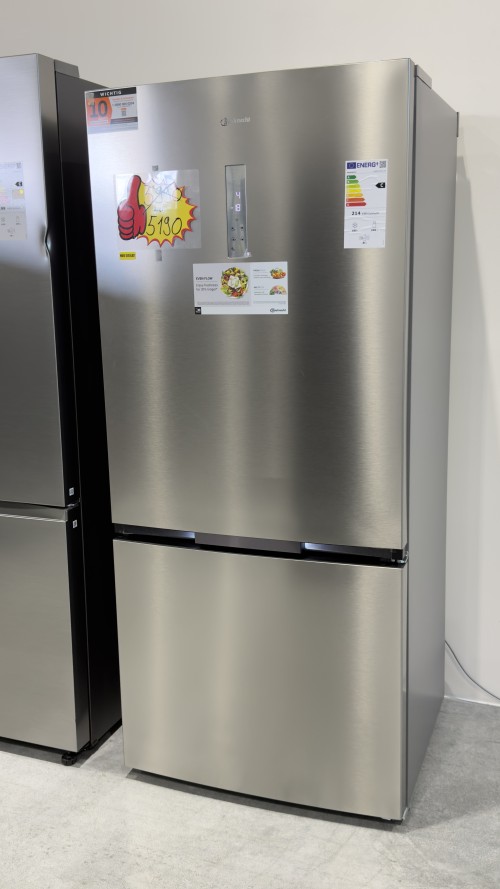 Bauknecht 615L KGDNF 83XLC IN – Combină frigorifică Clasa C, Total NoFrost, Inverter, Wi-Fi, inox, import Germania 🇩🇪